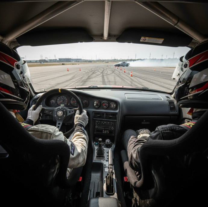 Обучение дрифту на подготовленных автомобилях в Москве