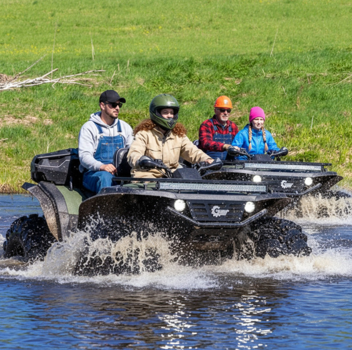 Катание на КвадроБигфутах в Москве