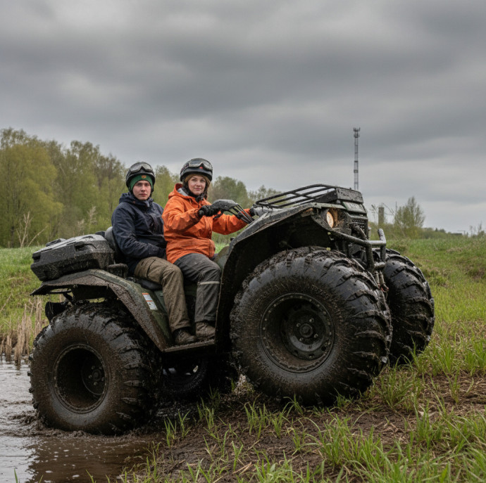 Катание на КвадроБигфутах в Москве