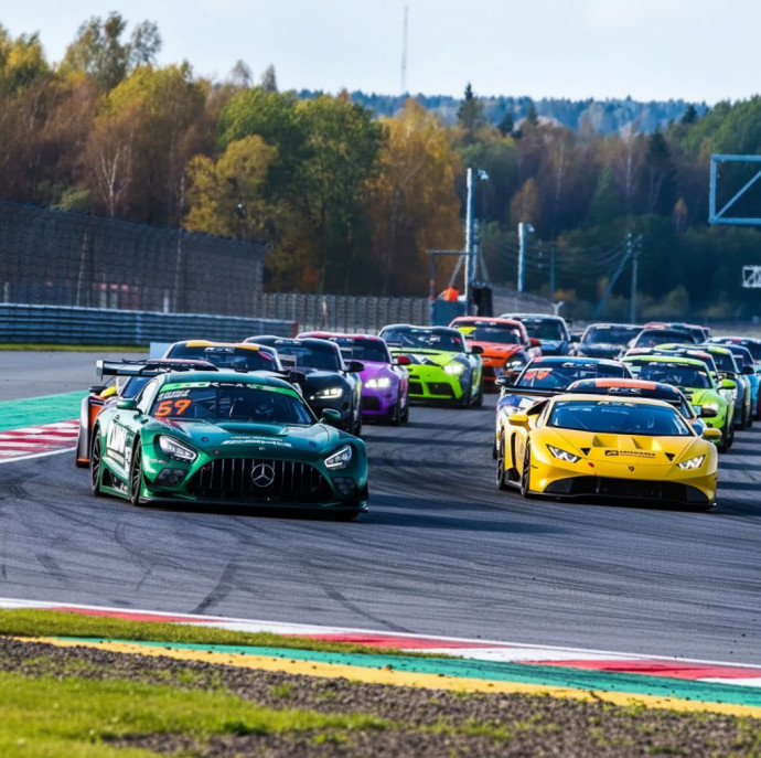 Заезд на автомобиле Porsche 911 GT3 в Москве