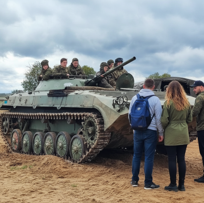 Катание на военных машинах БРДМ-2 или БТР-80 в Москве