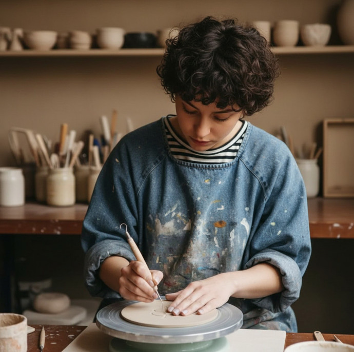 Мастер-класс по лепке из глины в Artisan Studia для взрослых в Санкт-Петербурге