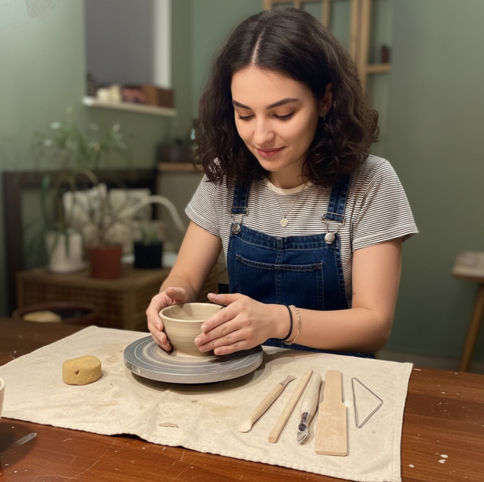Мастер-класс по лепке из глины в Artisan Studia для взрослых в Санкт-Петербурге