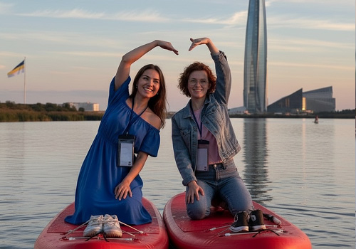 SUP прогулка Закат у Лахты в Санкт-Петербурге