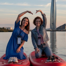 SUP прогулка Закат у Лахты в Санкт-Петербурге
