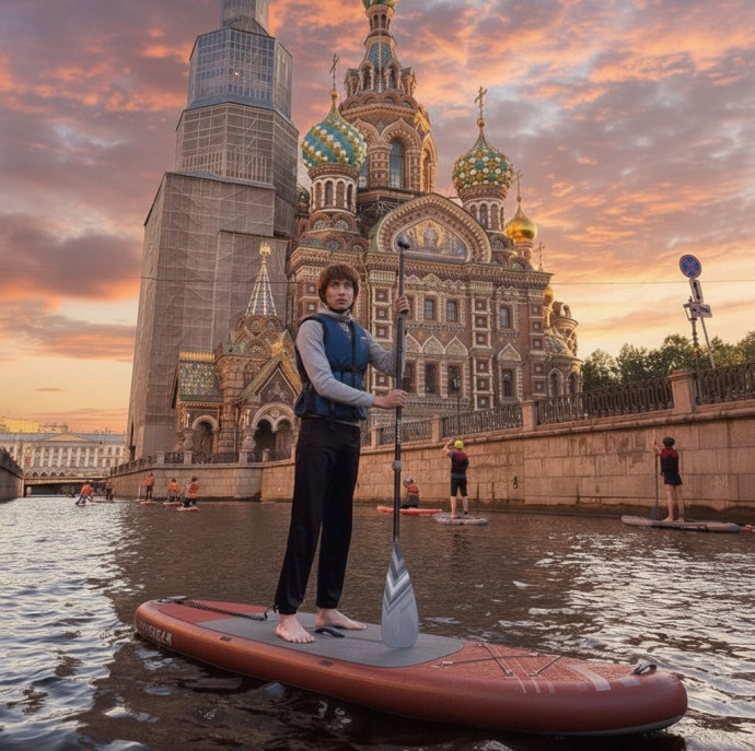 SUP прогулка по центру Петербурга в Санкт-Петербурге