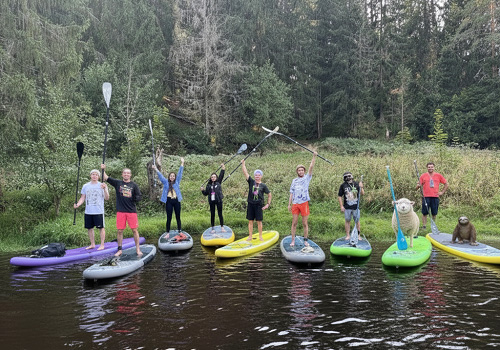 SUP прогулка по реке Оредеж в Санкт-Петербурге