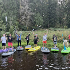 SUP прогулка по реке Оредеж в Санкт-Петербурге