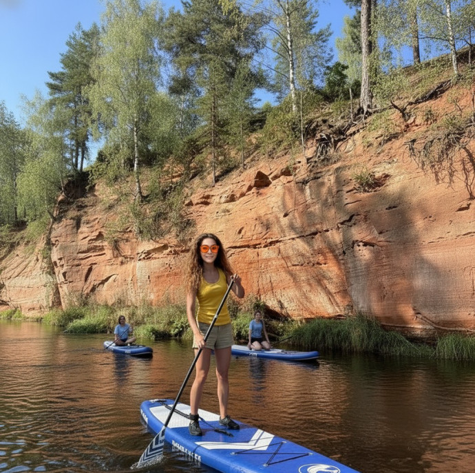 SUP прогулка по реке Оредеж в Санкт-Петербурге