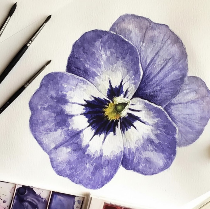 Онлайн курс Цветы акварелью в Санкт-Петербурге