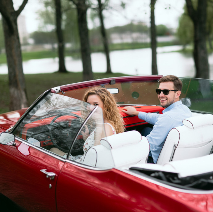 Поездка на ретро кабриолете Buick / Oldsmobile в Санкт-Петербурге