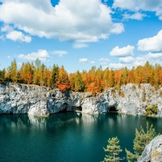 Тур в Карелию парк Рускеала и водопады в Санкт-Петербурге