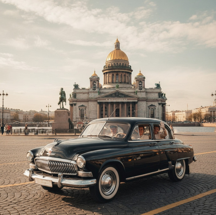 Поездка на советской легенде в Санкт-Петербурге