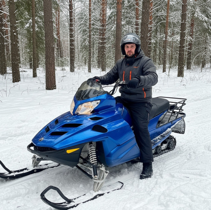 Заезд на снегоходе в Санкт-Петербурге