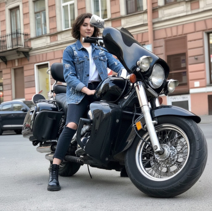 Ночная мотоэкскурсия для девушек по разводным мостам в Санкт-Петербурге