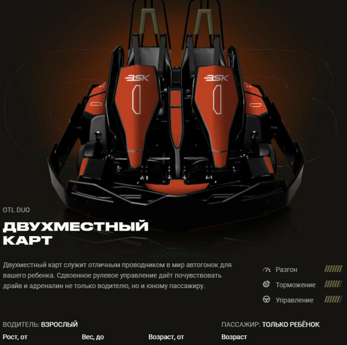 Заезд на картинге в Тимати Karting в Санкт-Петербурге